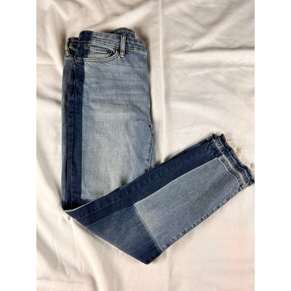 Lauren By Ralph Lauren Women's BOHO Skinny Ankle Jeans, Raw Hem. Size 10 - Picture 5 of 5